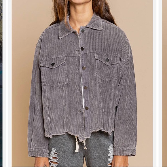 POL Amazing Grey Corduroy Jacket. Size XXL. - Picture 6 of 13